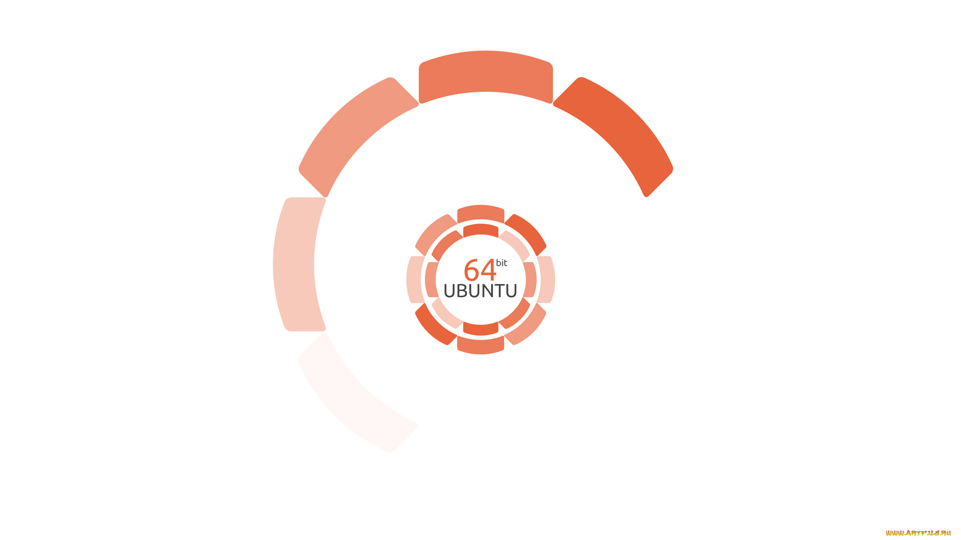 компьютеры, ubuntu, linux, фон, логотип