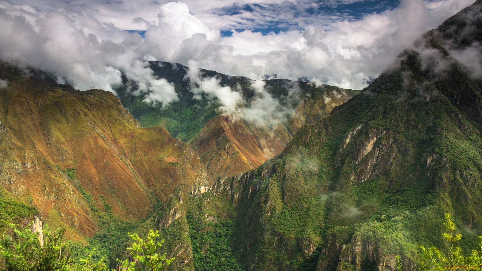 природа, горы, простор