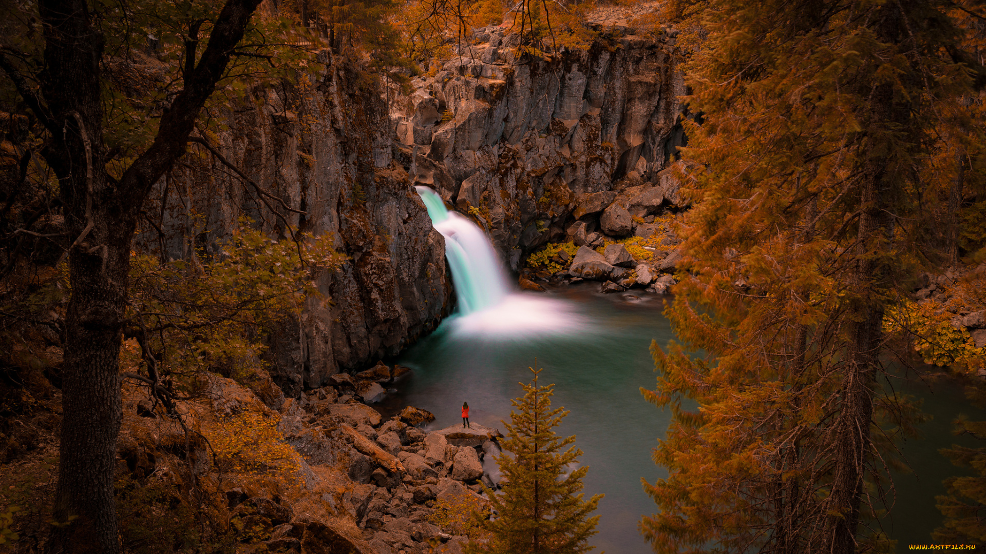 природа, водопады, простор