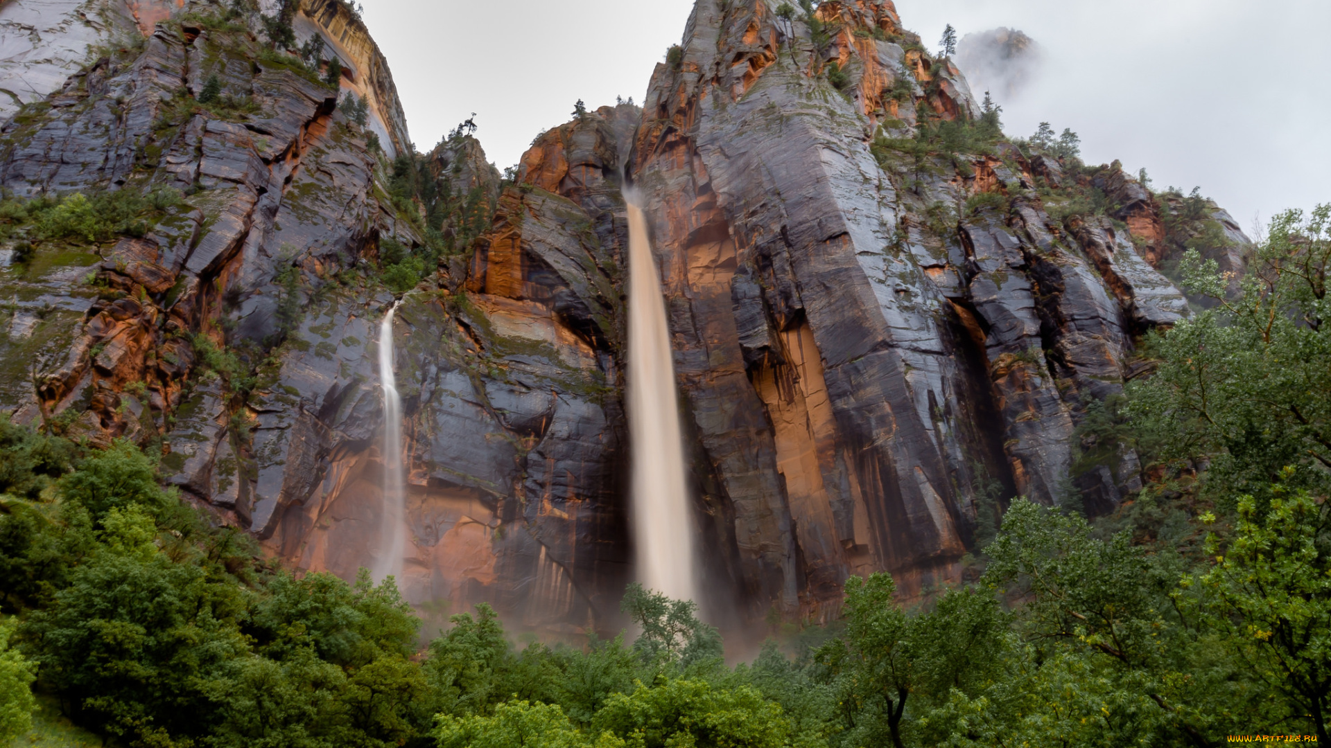 природа, водопады, простор