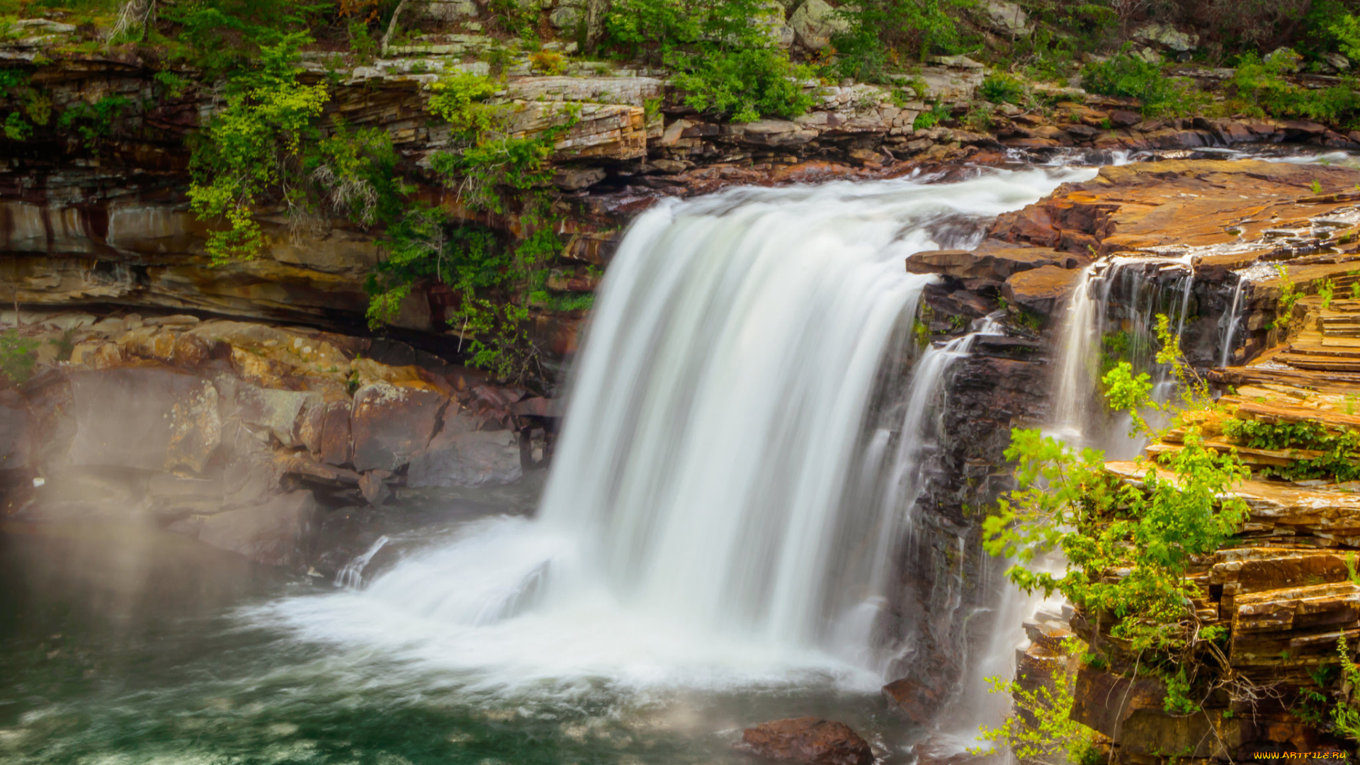 природа, водопады, простор