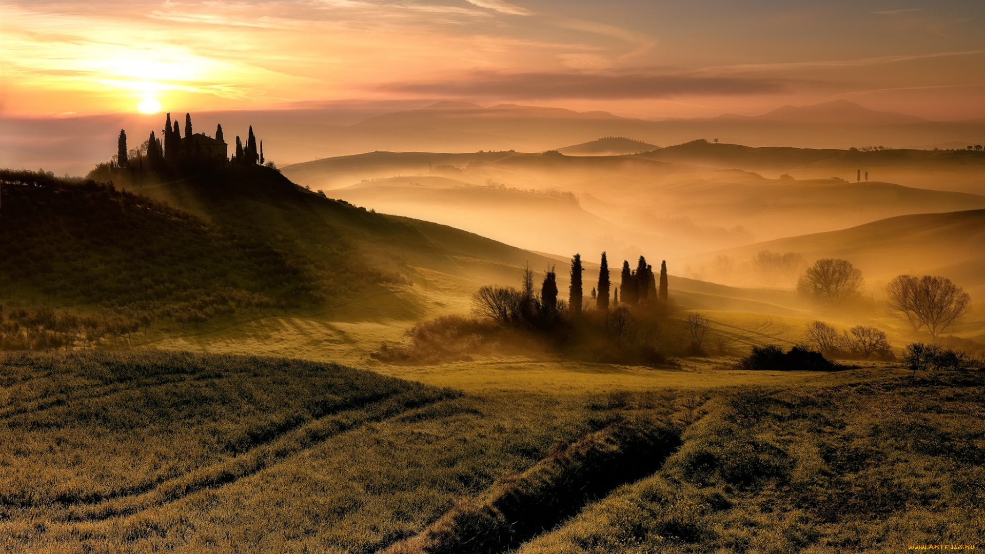 природа, восходы, закаты, простор