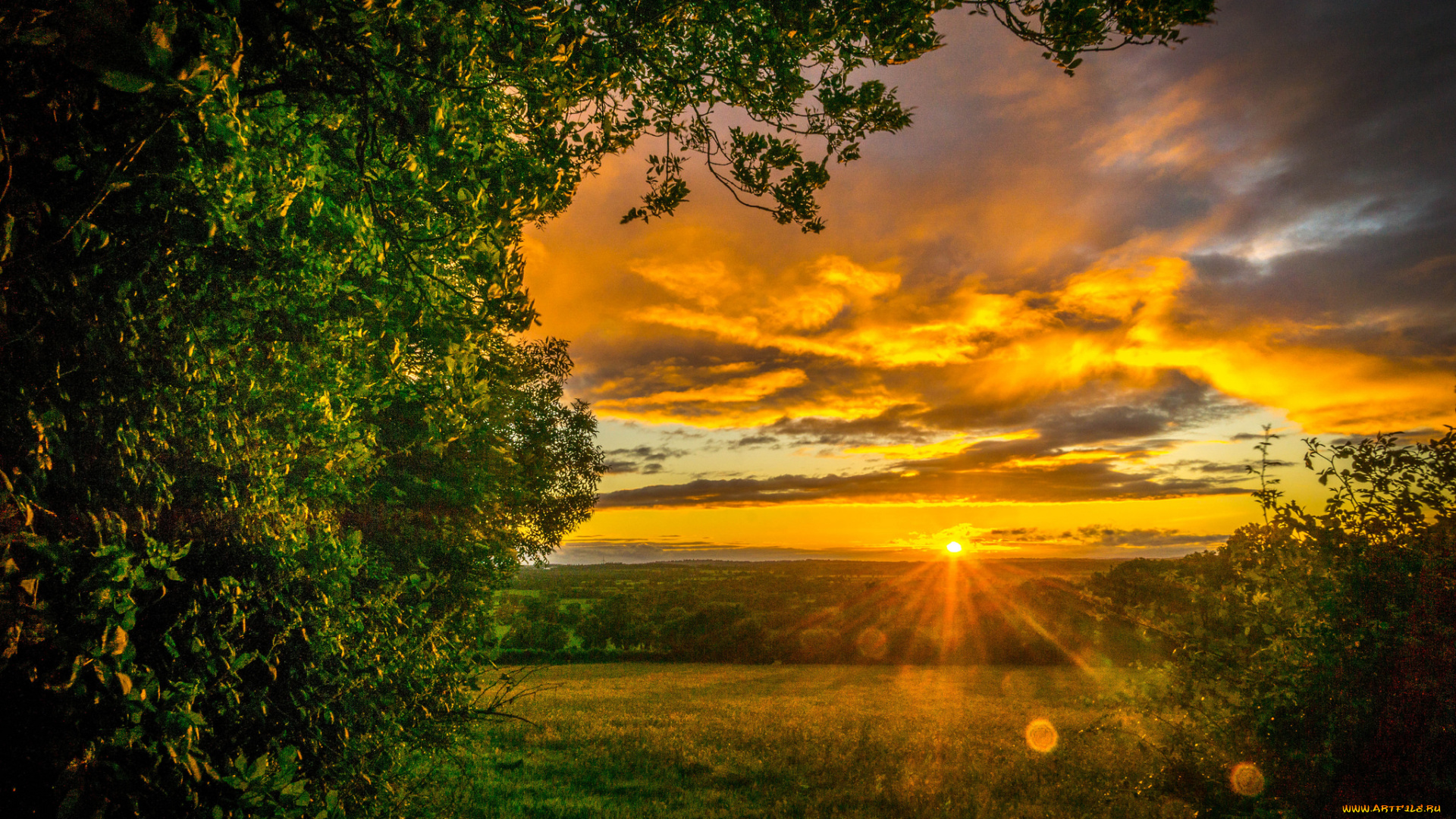 природа, восходы, закаты, простор