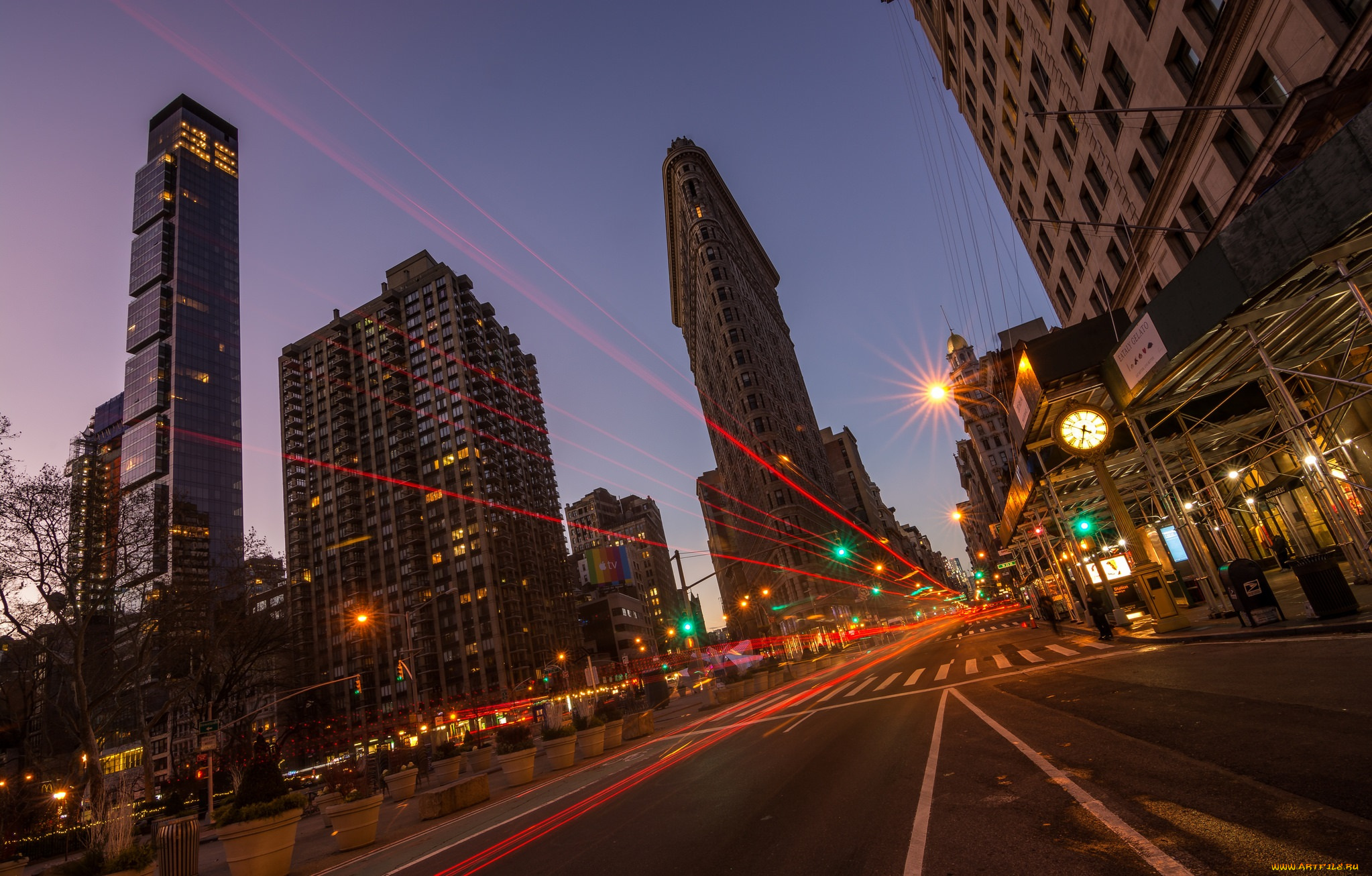 flatiron, trails, , new, york, города, нью-йорк, , сша, небоскребы, панорама