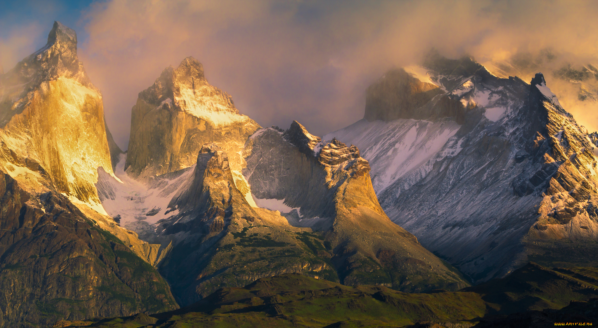 природа, горы, простор