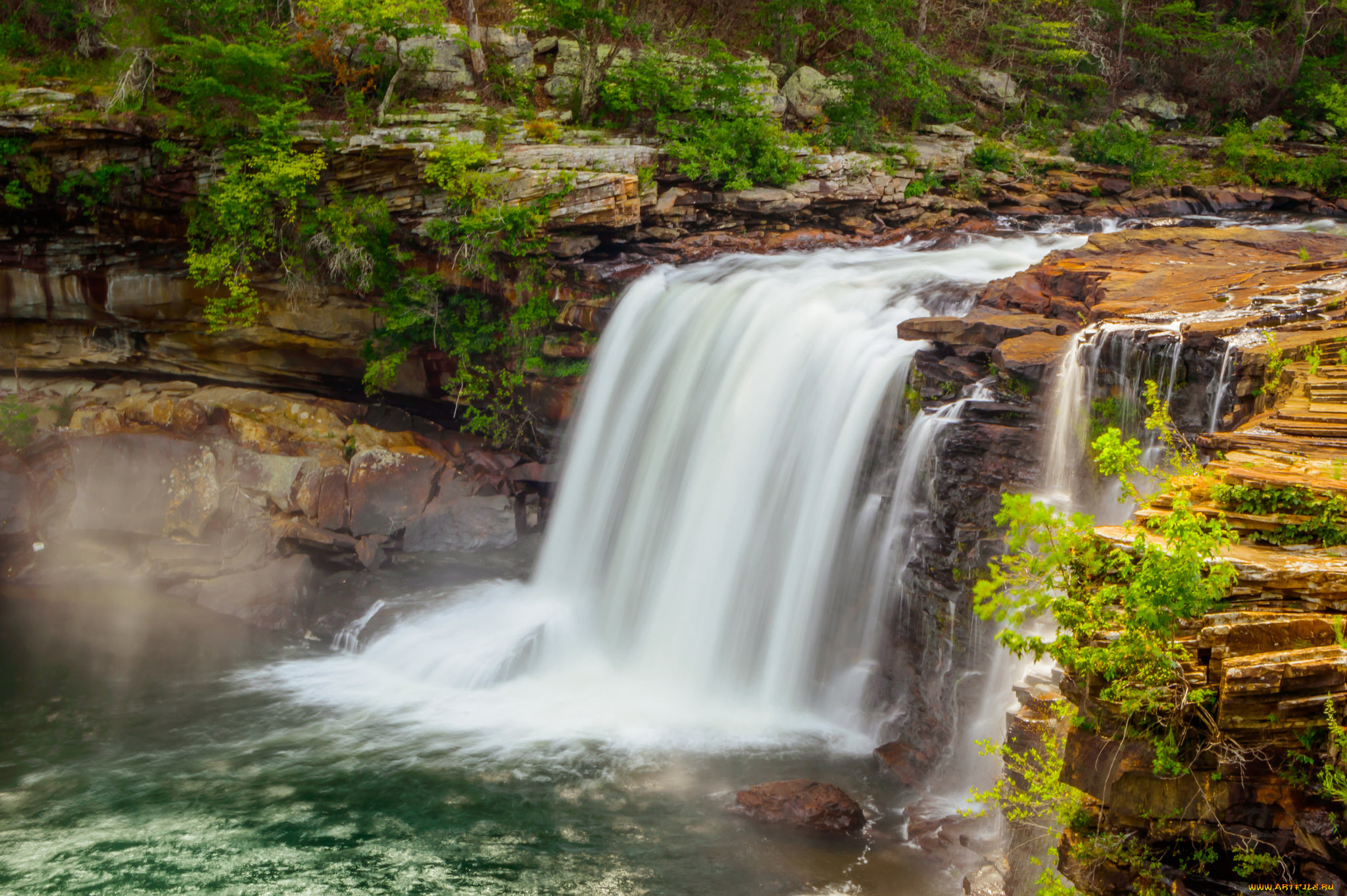 природа, водопады, простор