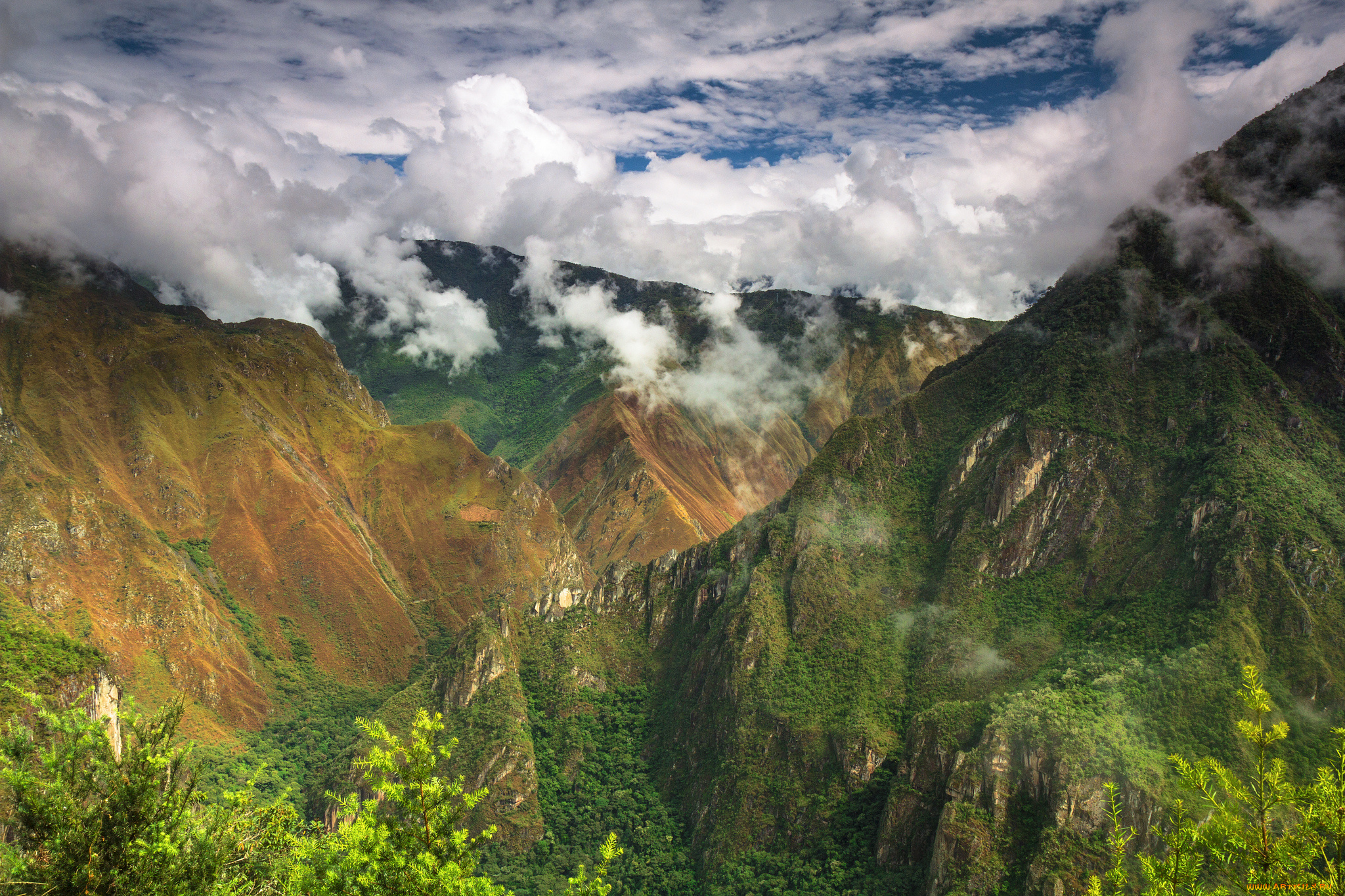 природа, горы, простор