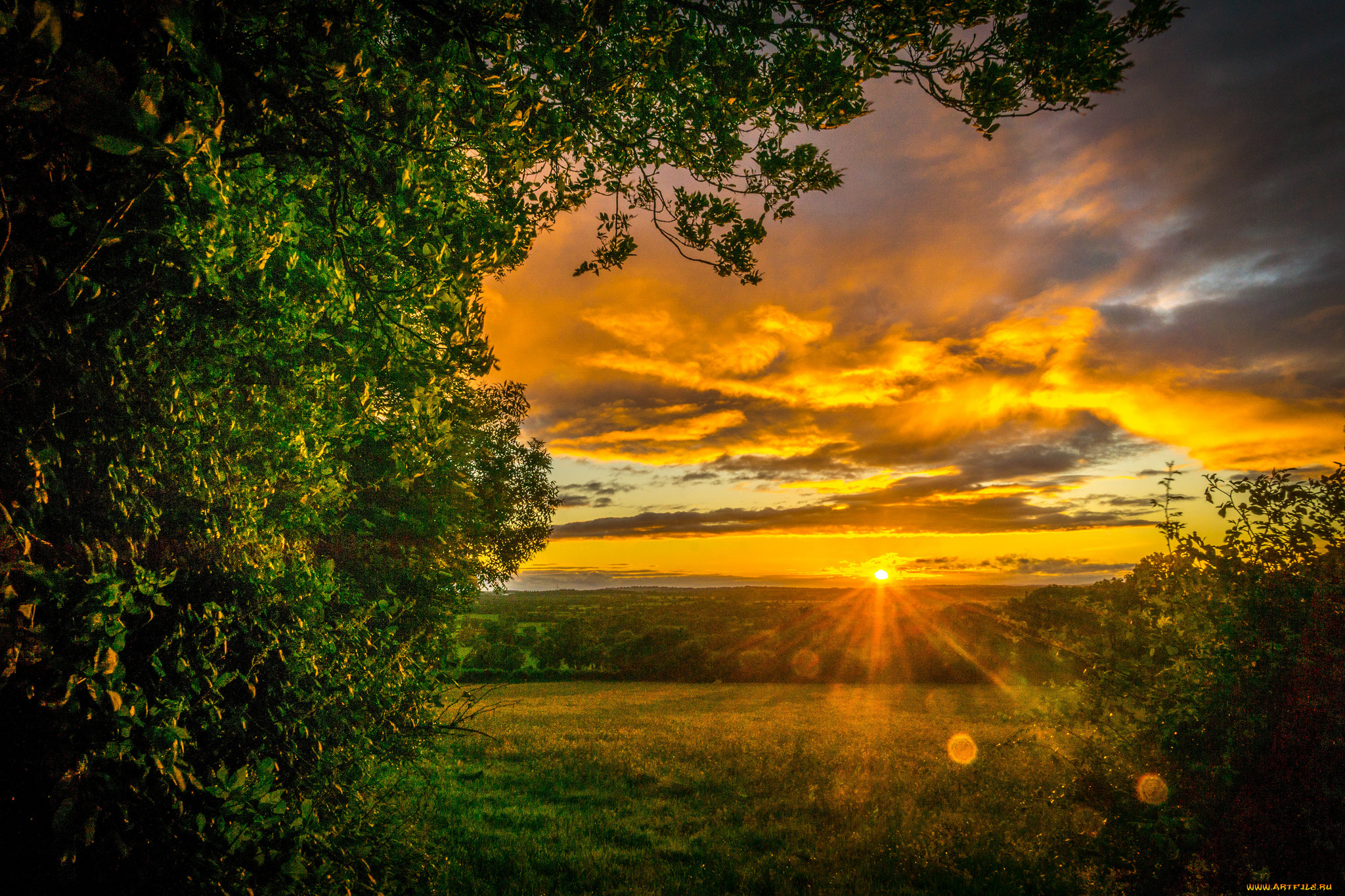 природа, восходы, закаты, простор