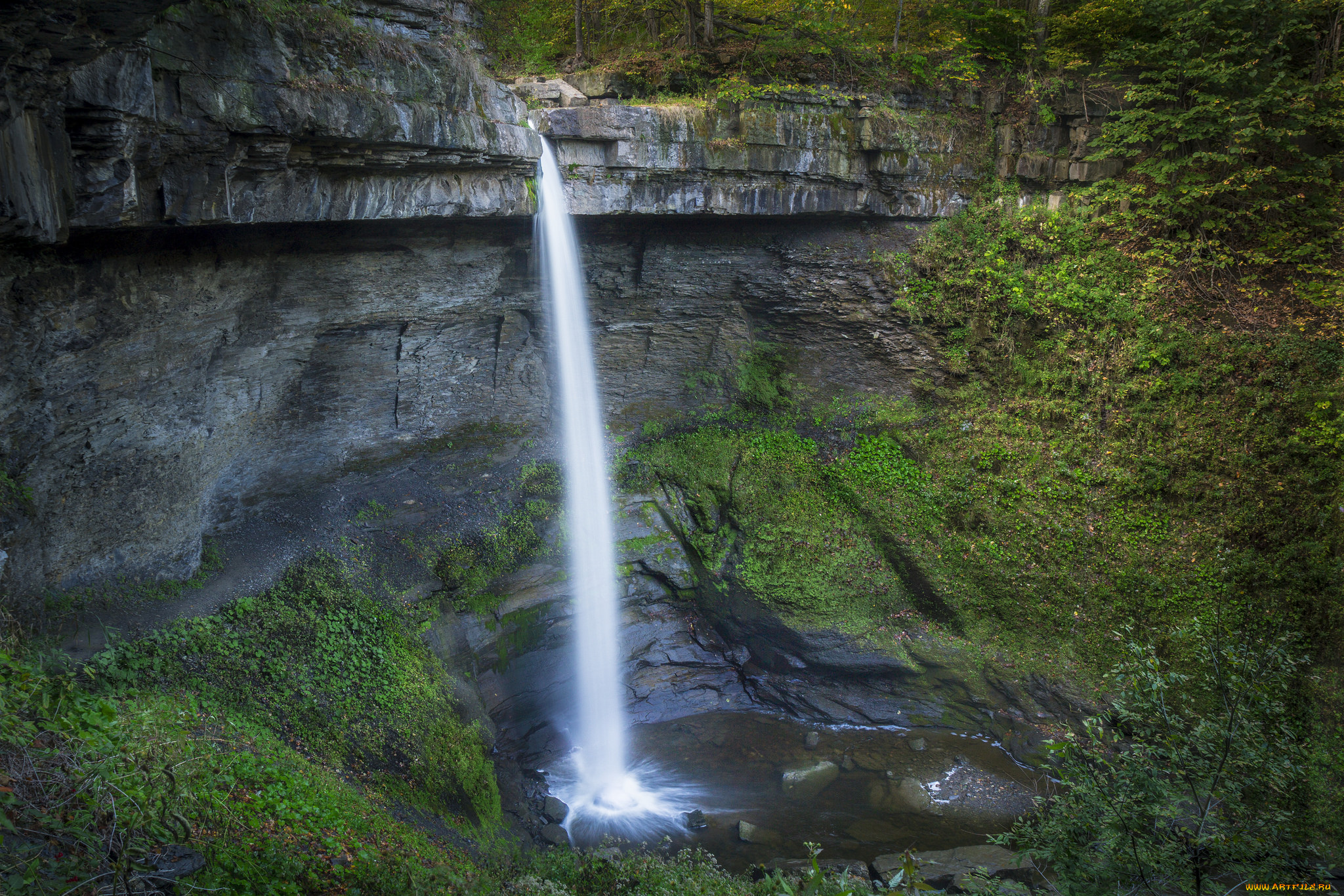 природа, водопады, простор