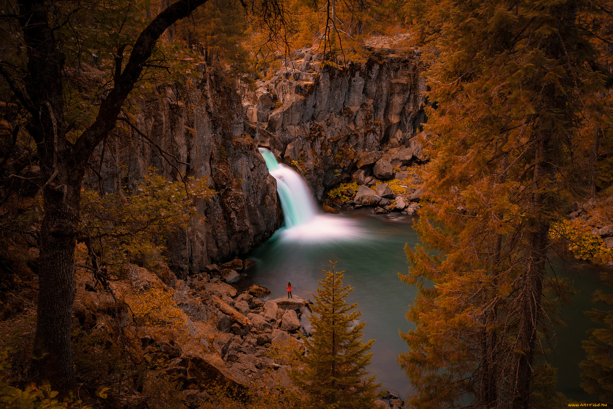 природа, водопады, простор