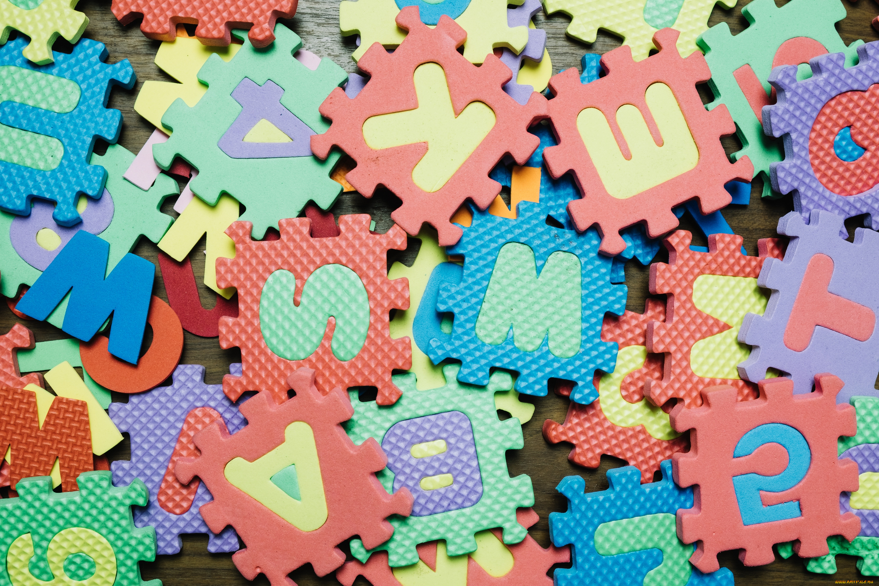 разное, -, другое, пазлы, буквы, английский
