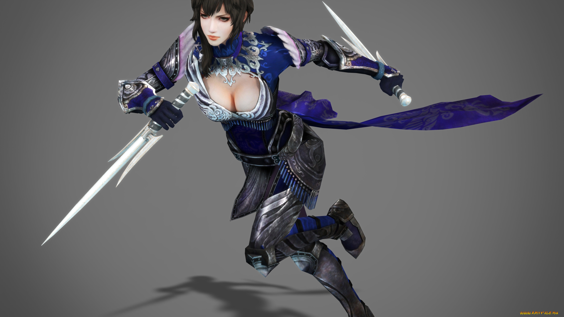 3д, графика, фантазия, , fantasy, оружие, взгляд, девушка, фон