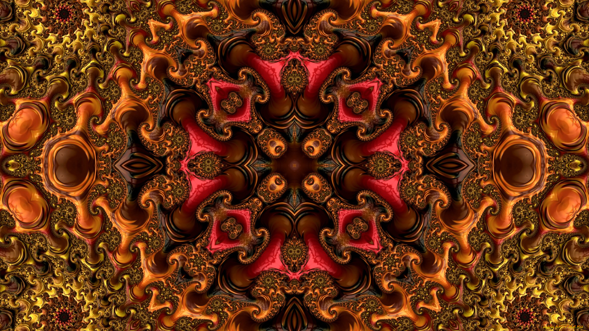 3д, графика, фракталы, , fractal, фон, узор, цвет