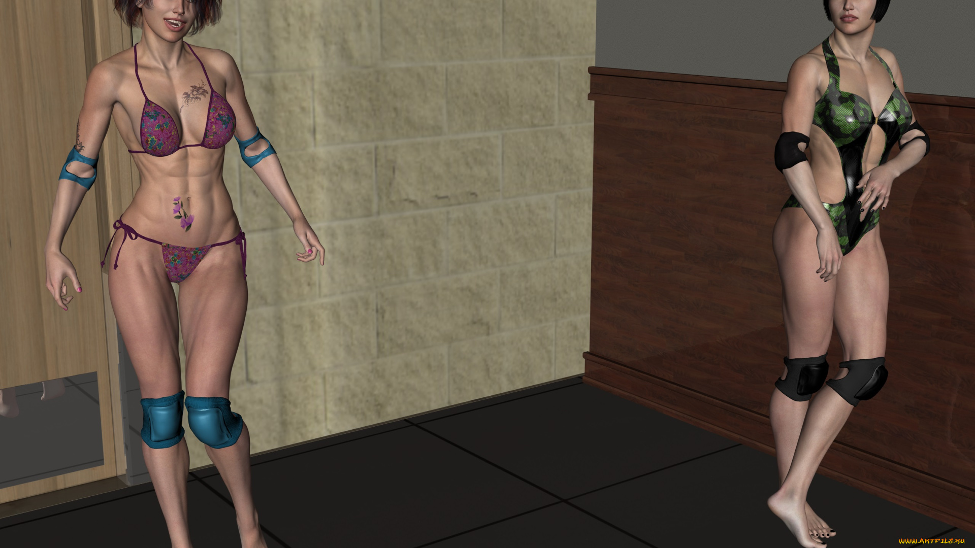 3д, графика, люди, , people, девушки, взгляд, фон, грудь