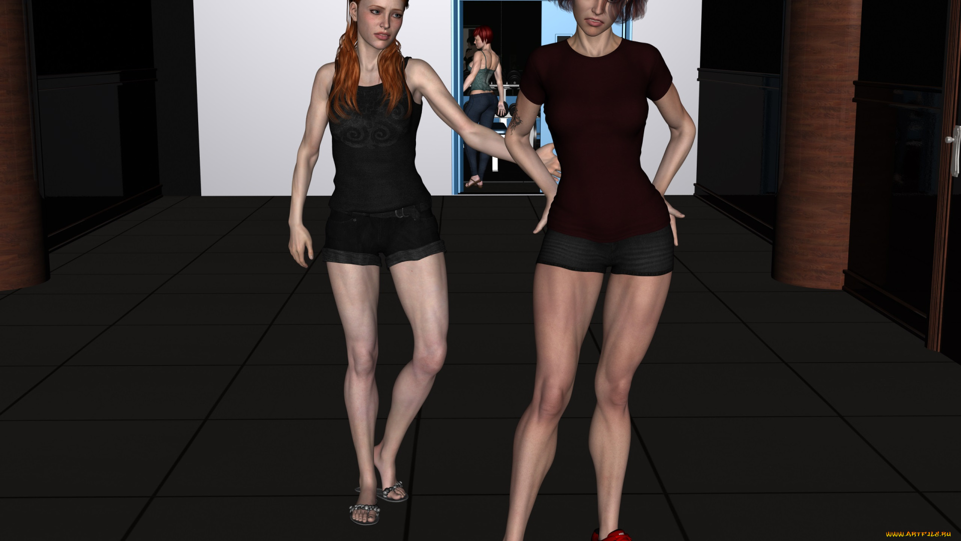 3д, графика, люди, , people, фон, взгляд, девушки