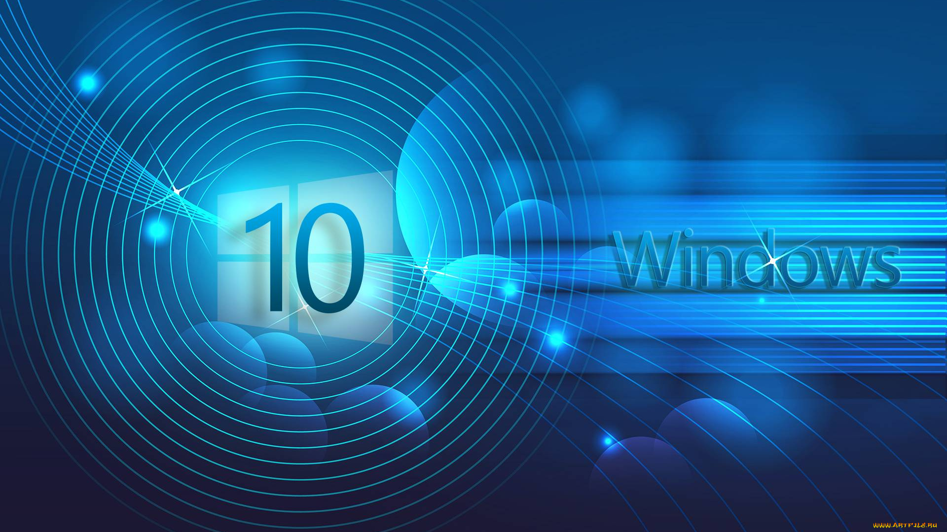 компьютеры, windows, , 10, логотип, фон