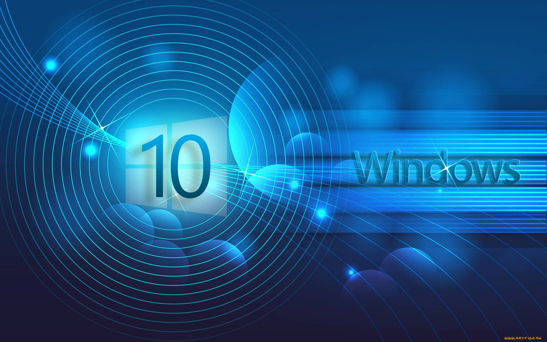 компьютеры, windows, , 10, логотип, фон