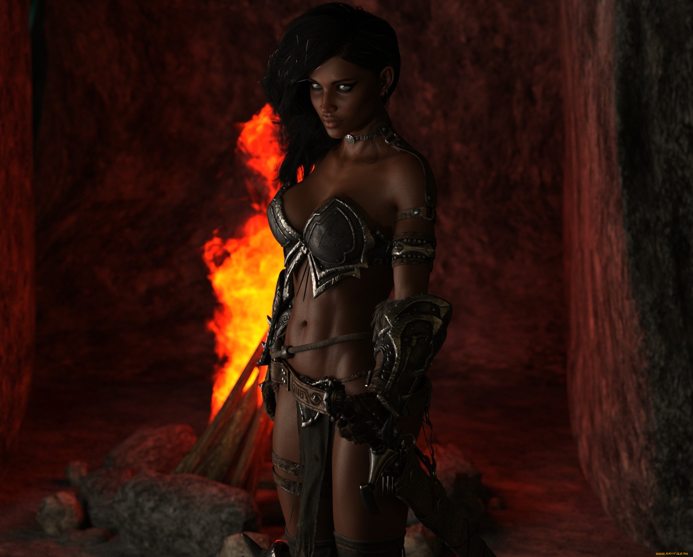 3д, графика, фантазия, , fantasy, взгляд, девушка, фон