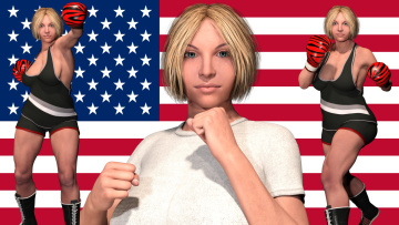 Картинка 3д+графика спорт+ sport девушка взгляд фон