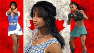 Картинка 3д+графика спорт+ sport взгляд девушка фон