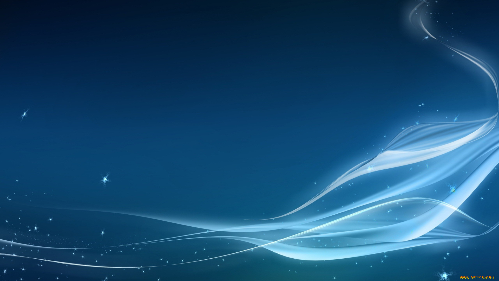 3д, графика, абстракция, , abstract, голубой, звезды, ленты, линии