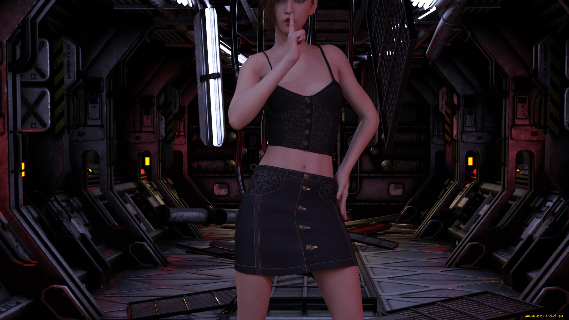 3д, графика, фантазия, , fantasy, фон, взгляд, девушка