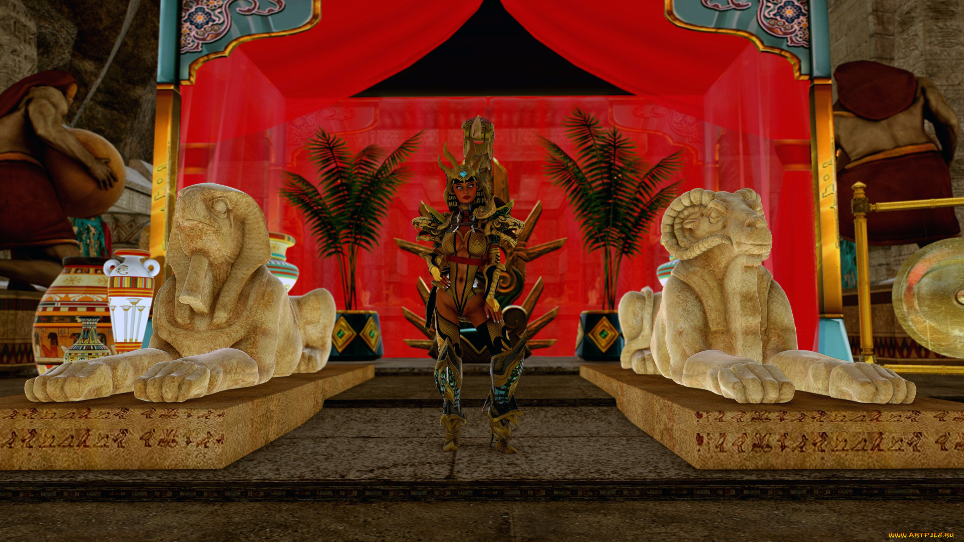 3д, графика, фантазия, , fantasy, фон, взгляд, девушка