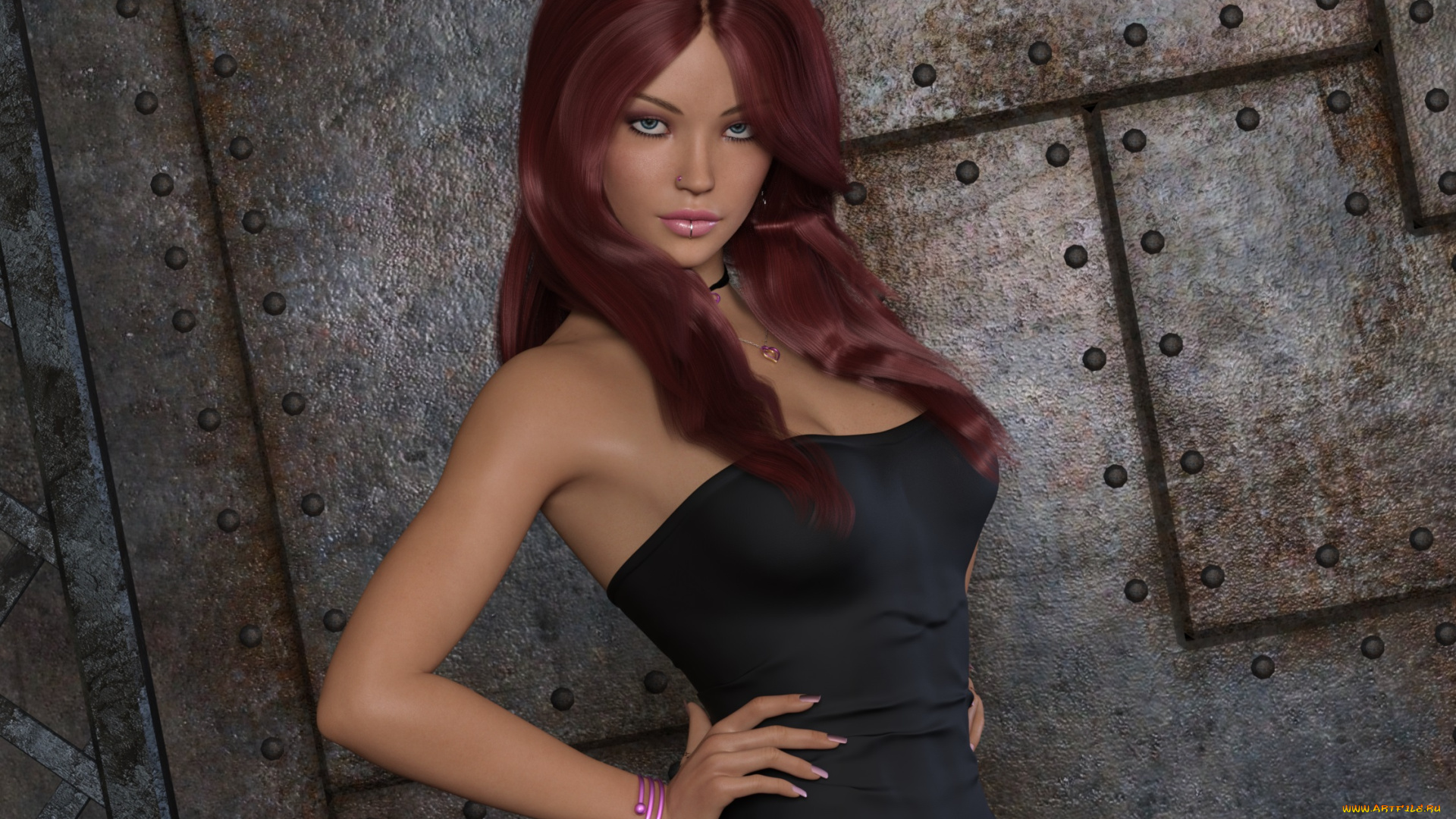 3д, графика, люди, , people, девушка, взгляд, фон