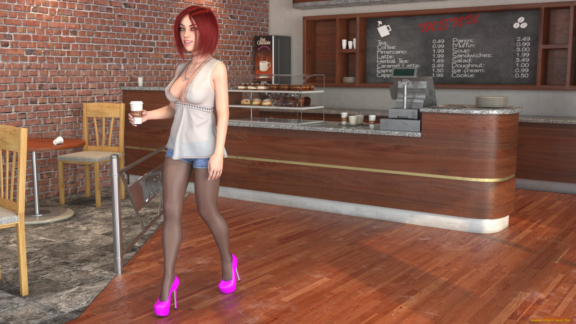 3д, графика, люди, , people, девушка, взгляд, фон