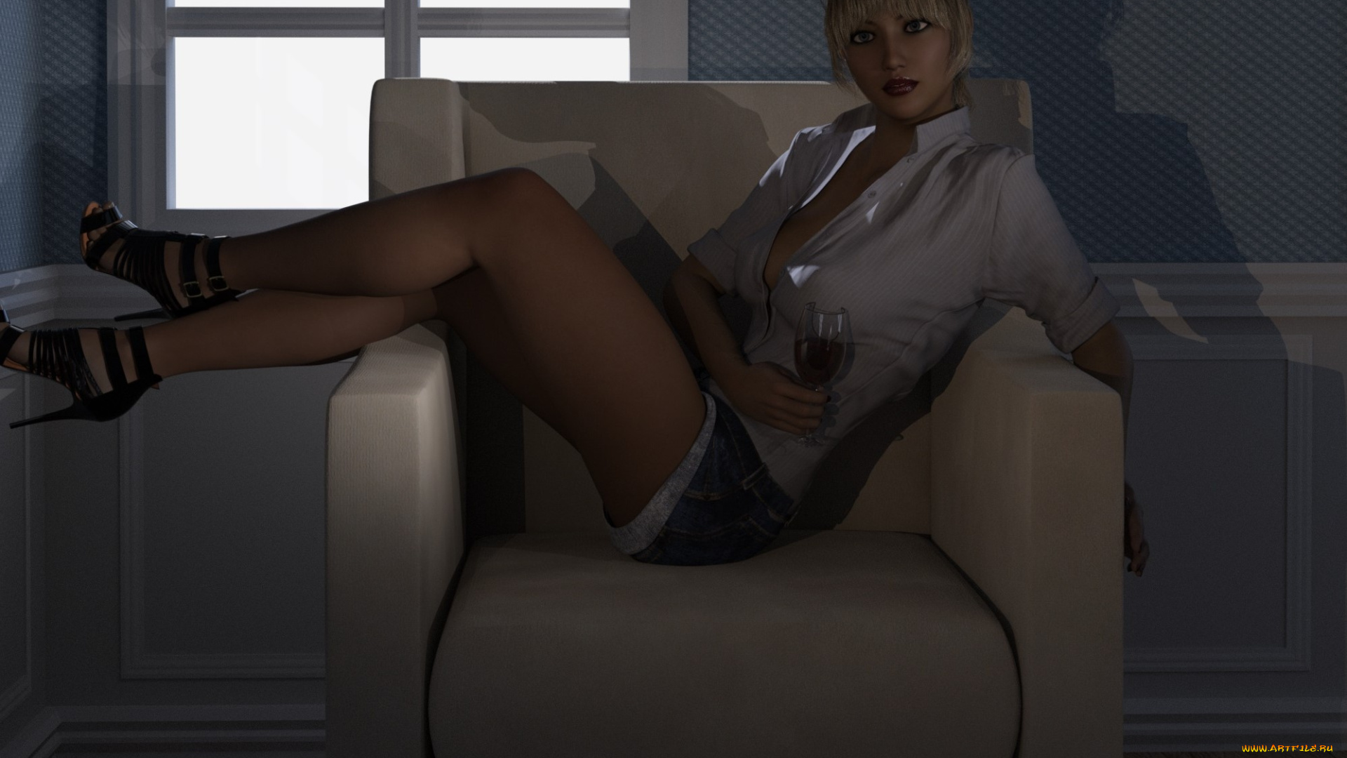 3д, графика, люди, , people, взгляд, девушка, фон