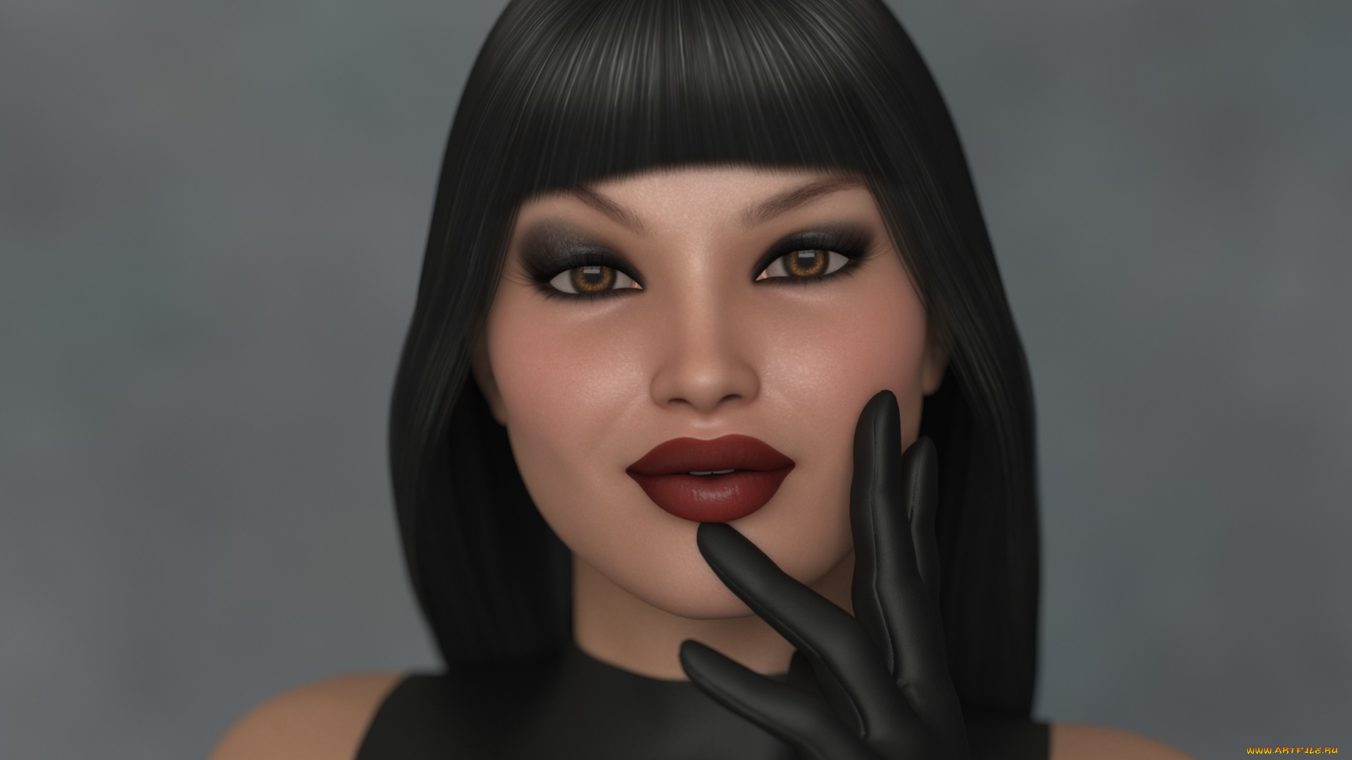 3д, графика, портрет, , portraits, фон, взгляд, девушка
