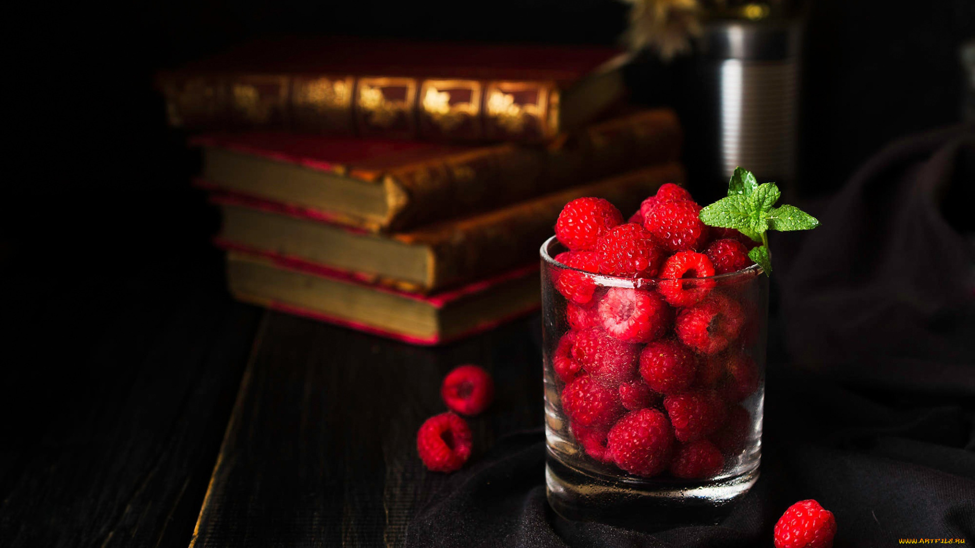 еда, малина, спелая, ягоды