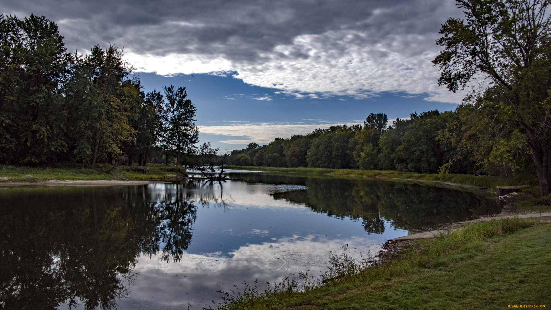 природа, реки, озера, отражение, река