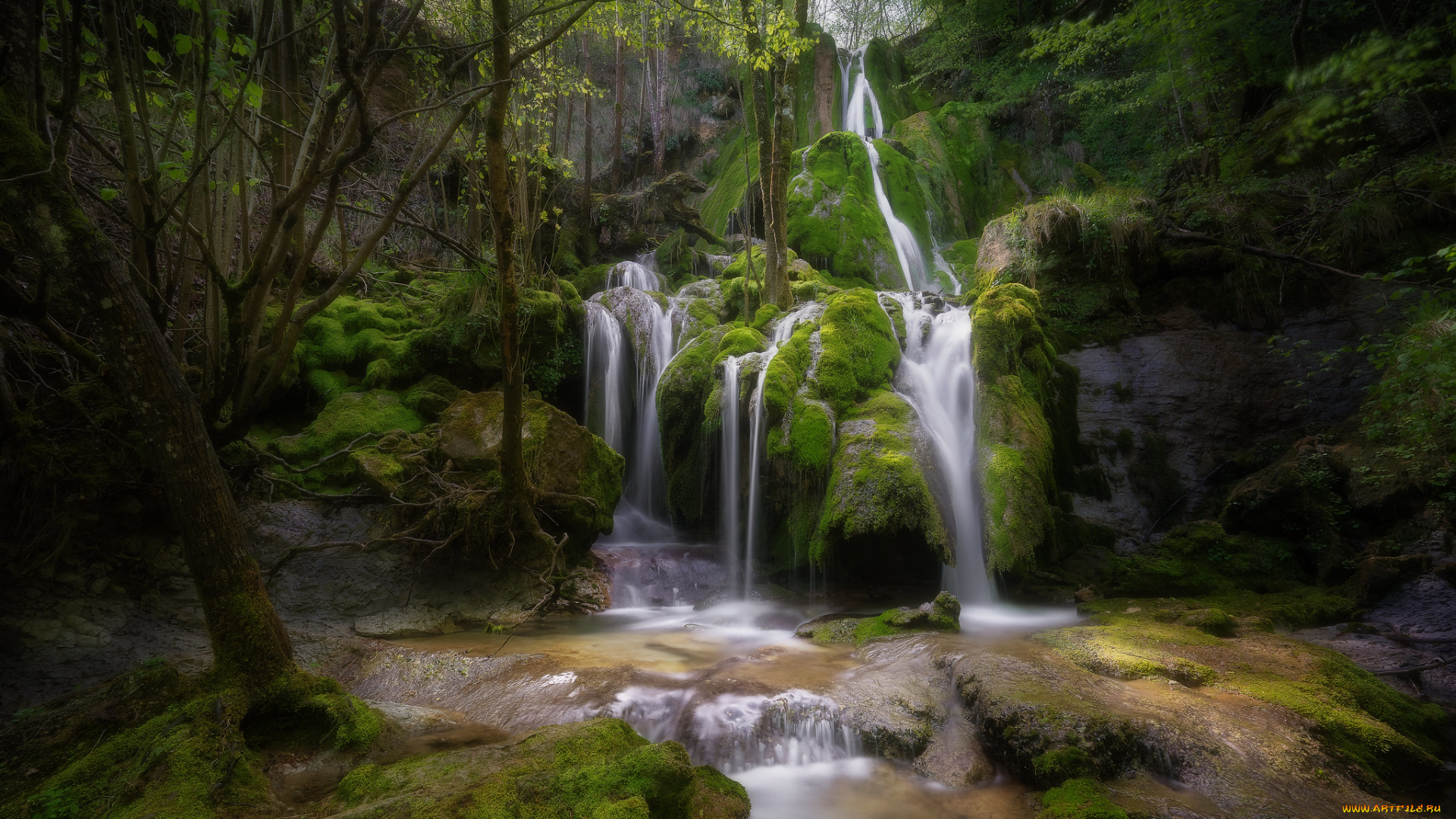 природа, водопады, простор