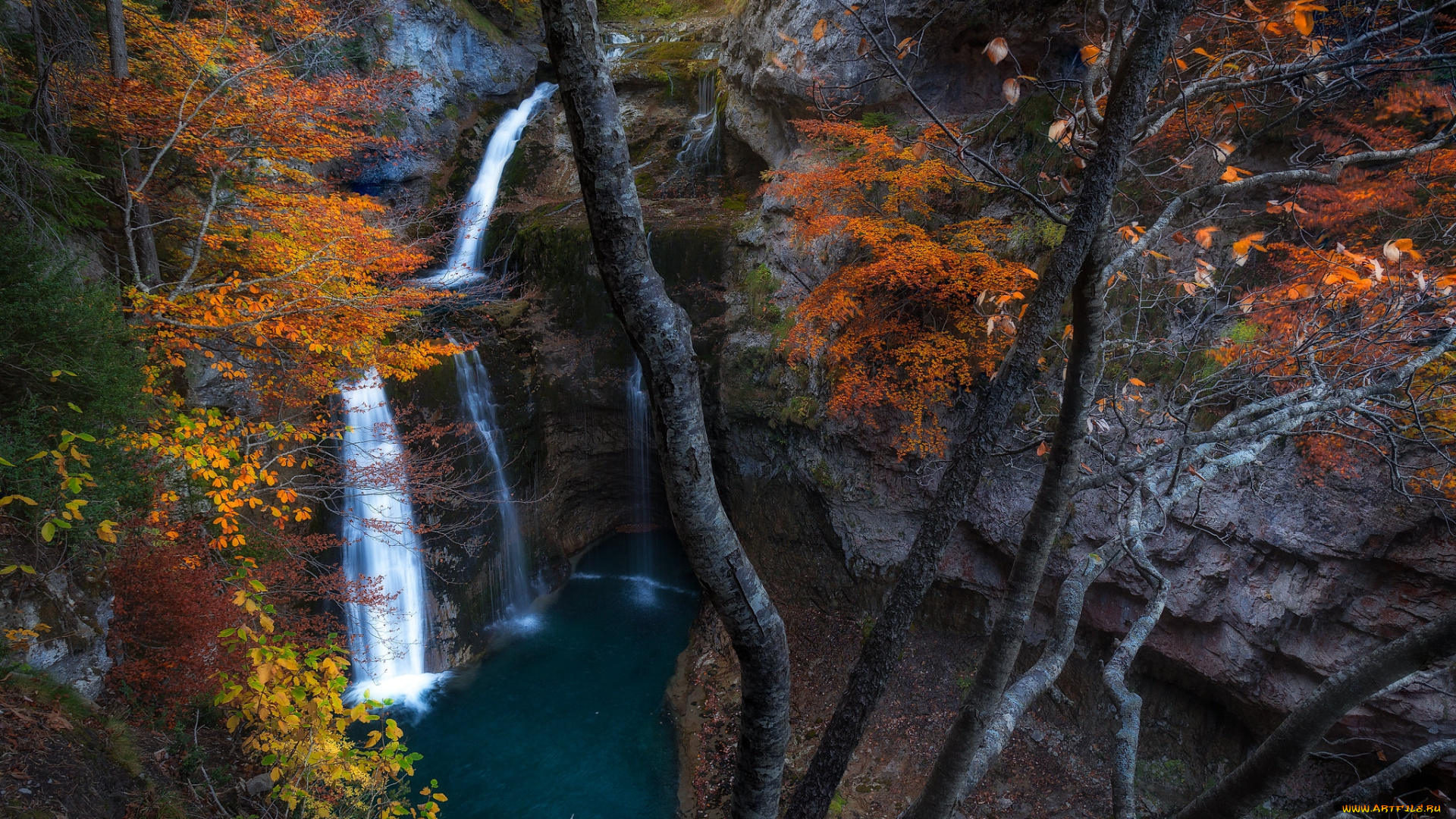 природа, водопады, простор