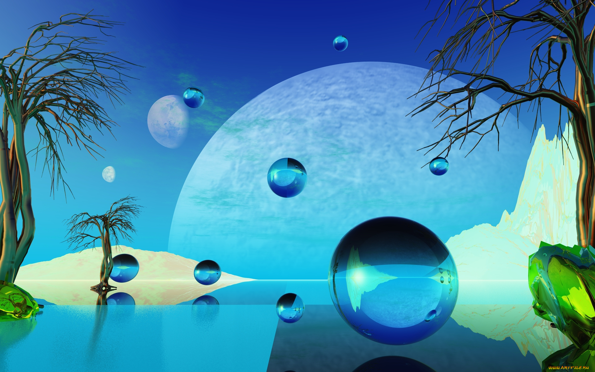 3д, графика, шары, , balls, фон, шары