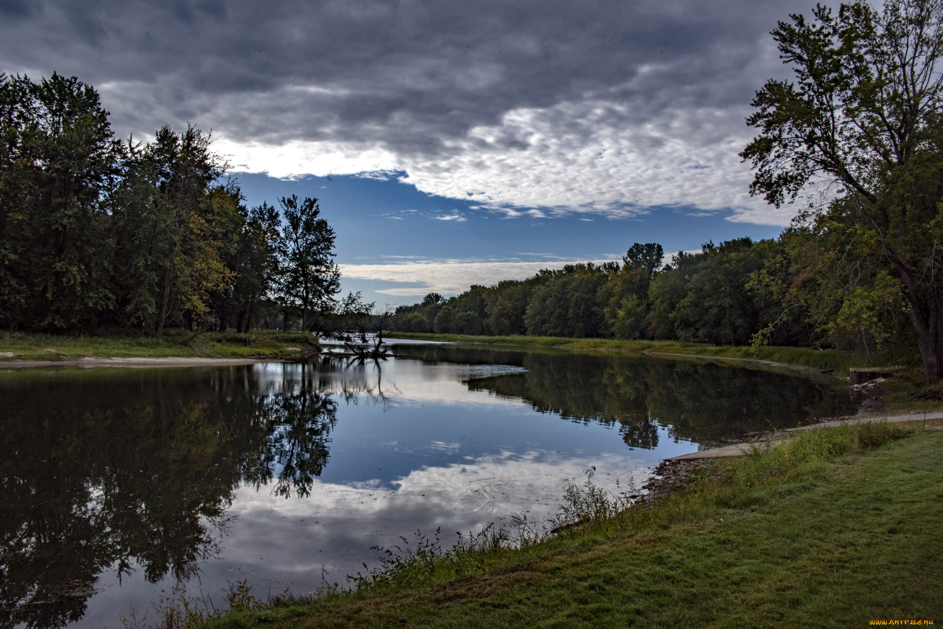 природа, реки, озера, отражение, река