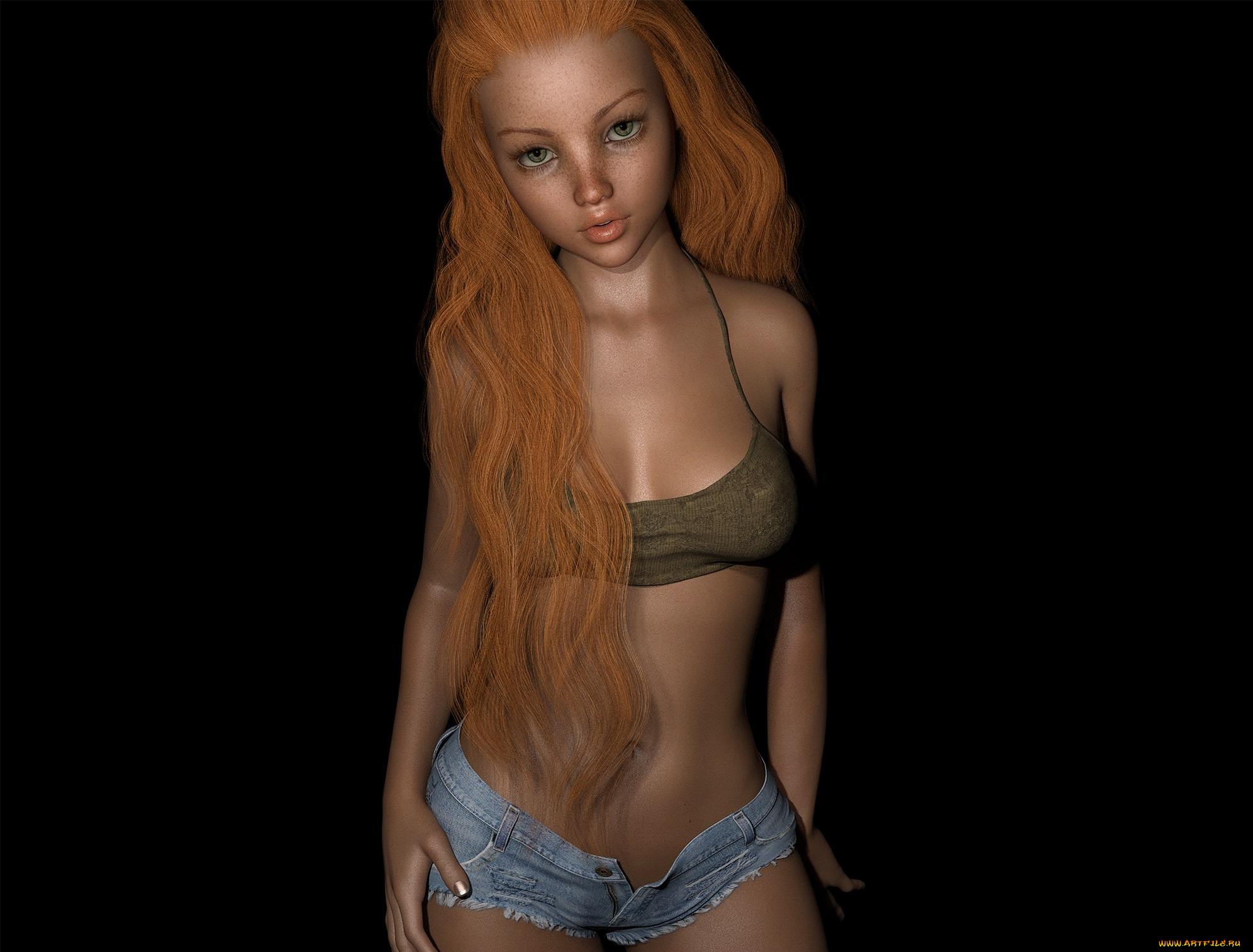 3д, графика, люди, , people, девушка, взгляд, фон