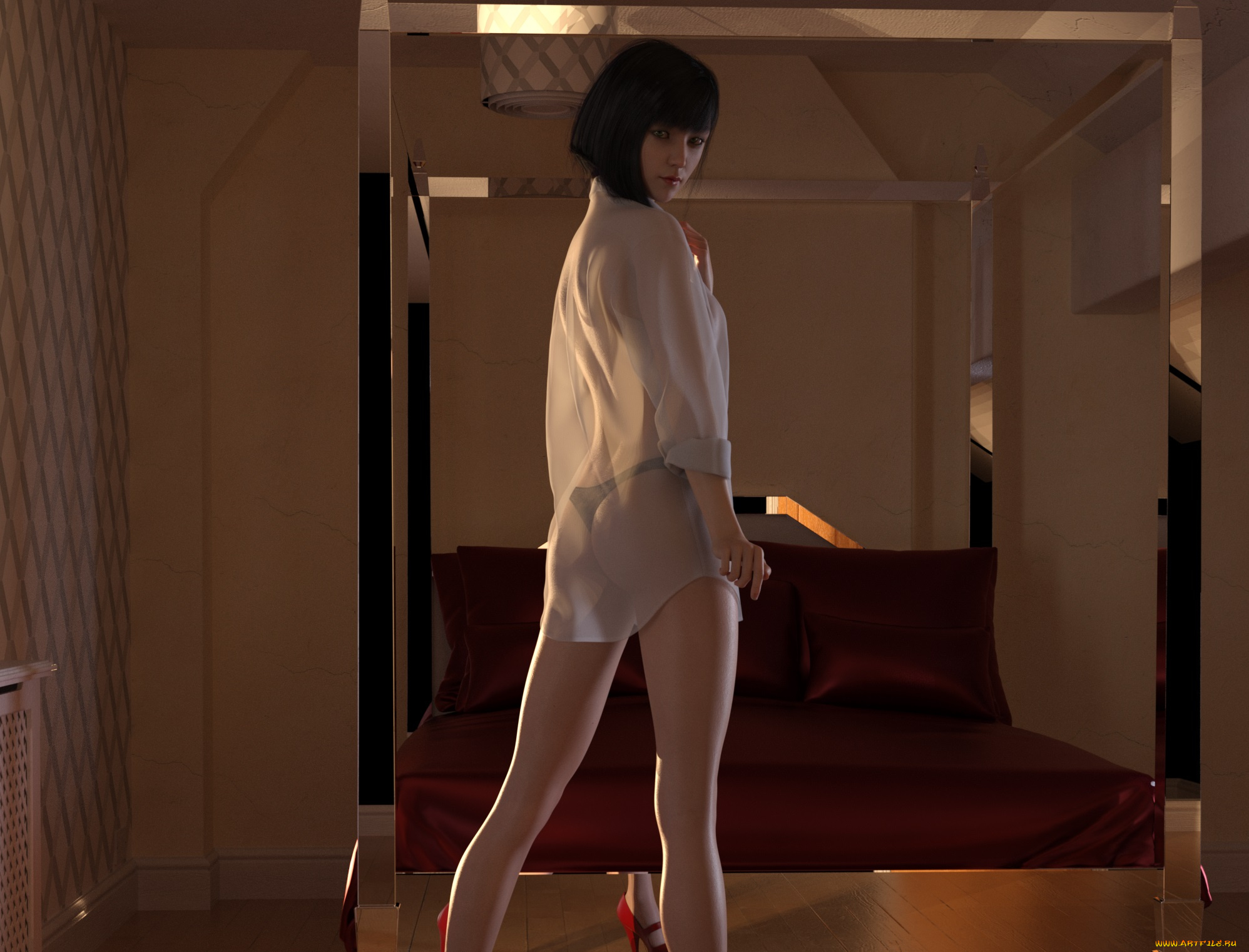 3д, графика, люди, , people, фон, взгляд, девушка