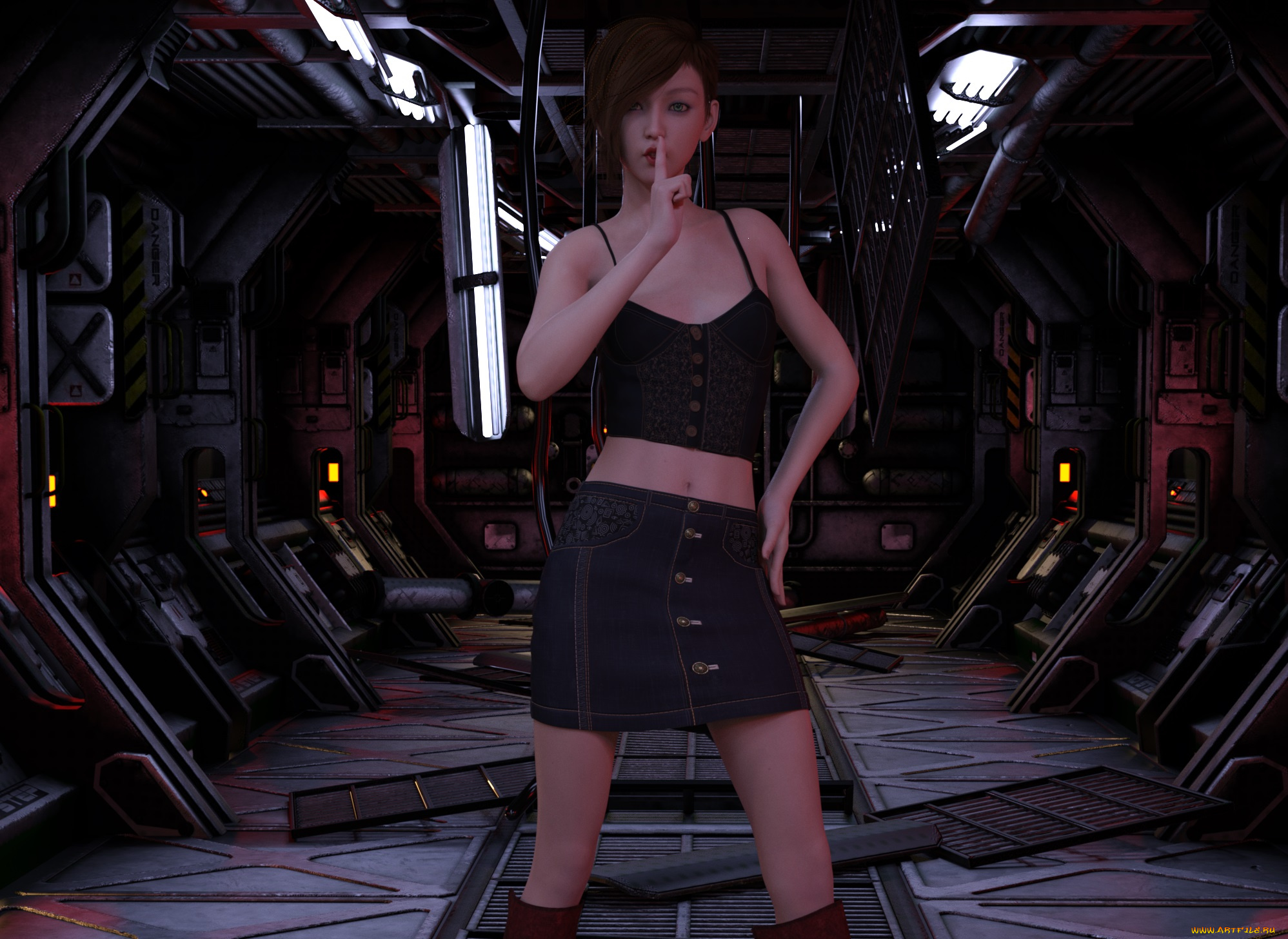 3д, графика, фантазия, , fantasy, фон, взгляд, девушка