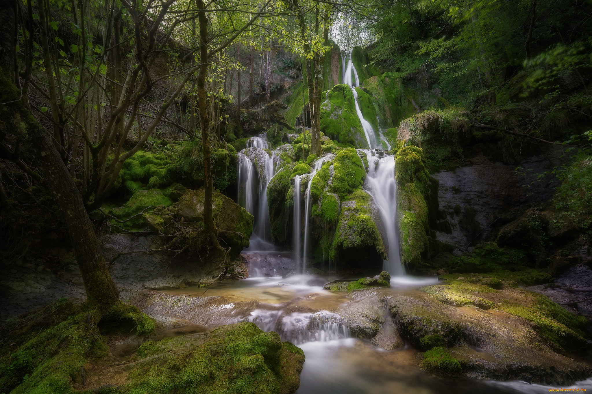 природа, водопады, простор