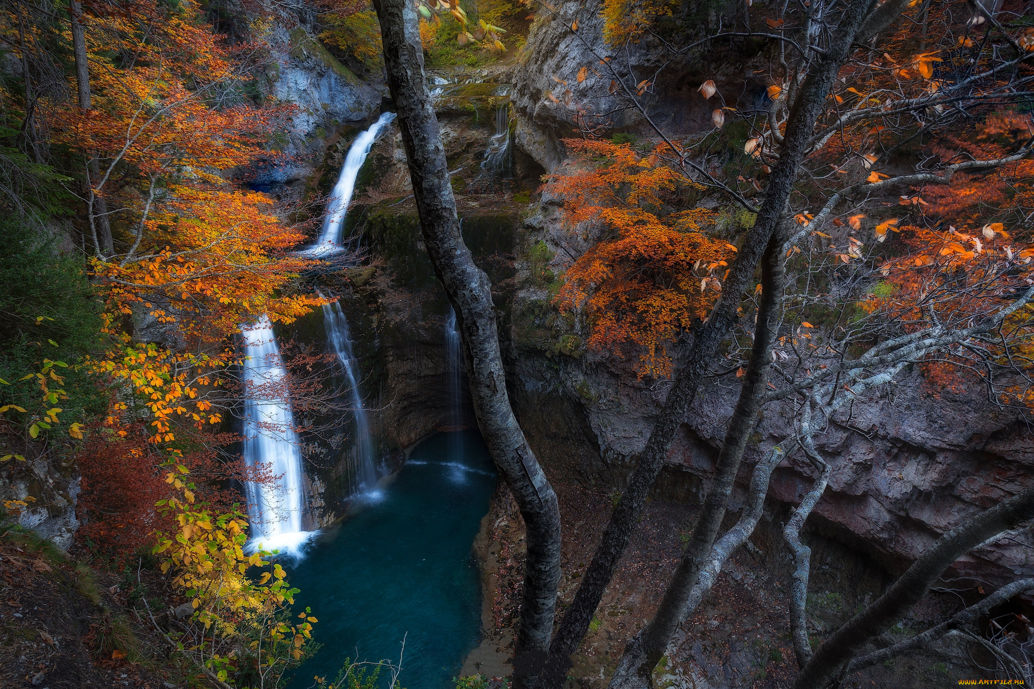природа, водопады, простор