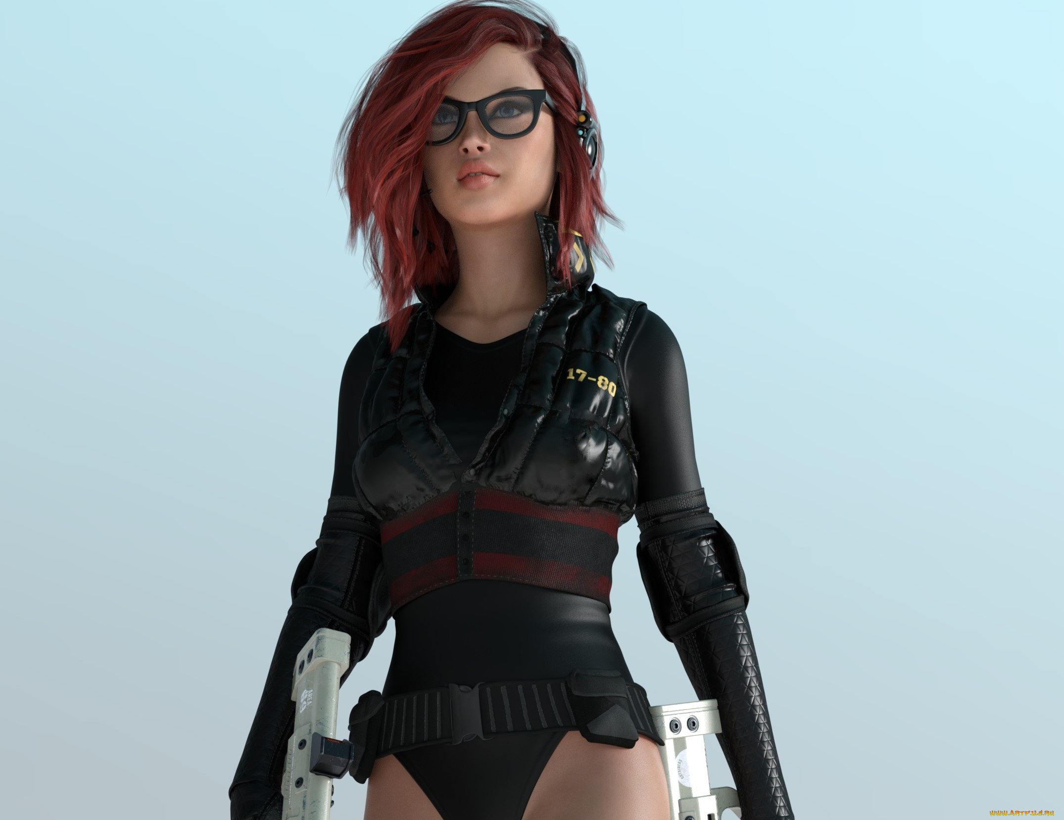 3д, графика, фантазия, , fantasy, фон, взгляд, девушка