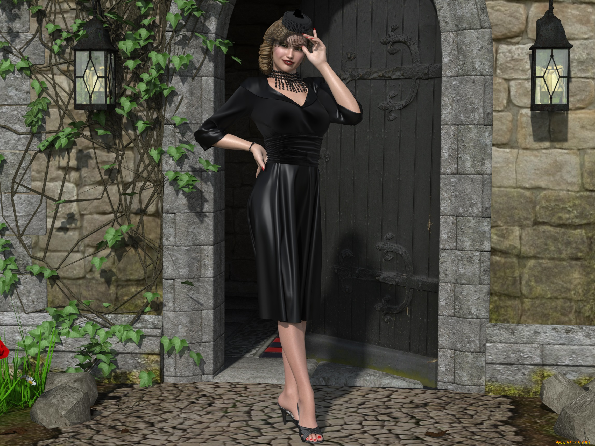 3д, графика, люди, , people, фон, взгляд, девушка