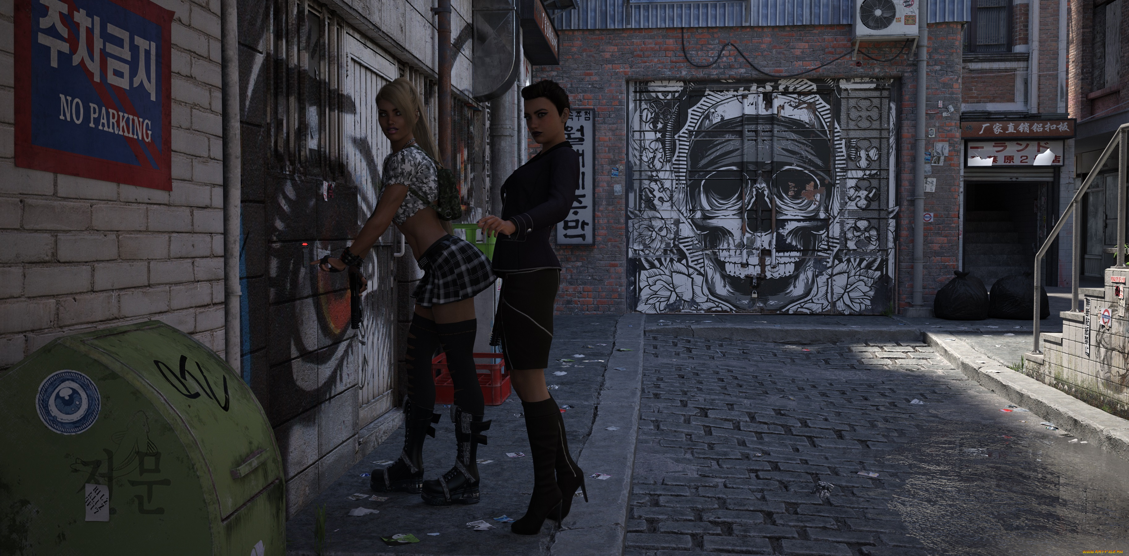 3д, графика, люди, , people, фон, девушки, взгляд