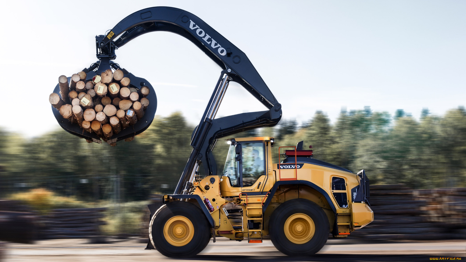 техника, фронтальные, погрузчики, volvo