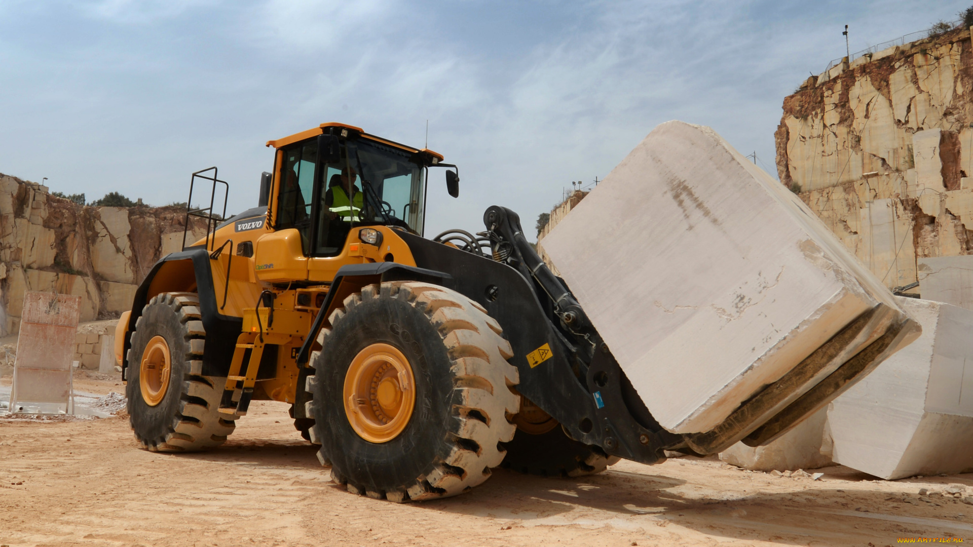 техника, фронтальные, погрузчики, volvo