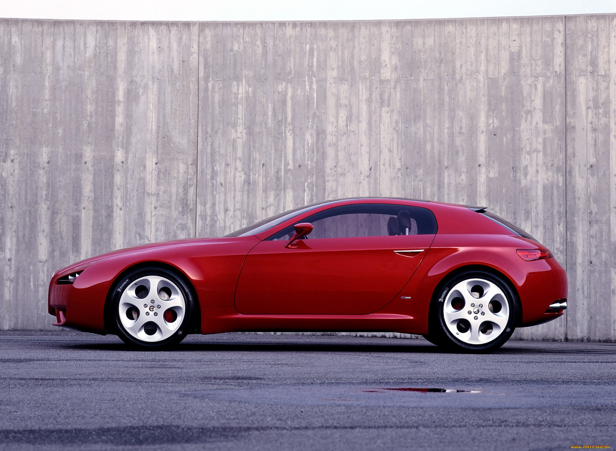 alfa-romeo, brera, автомобили, alfa, romeo, красная, стена