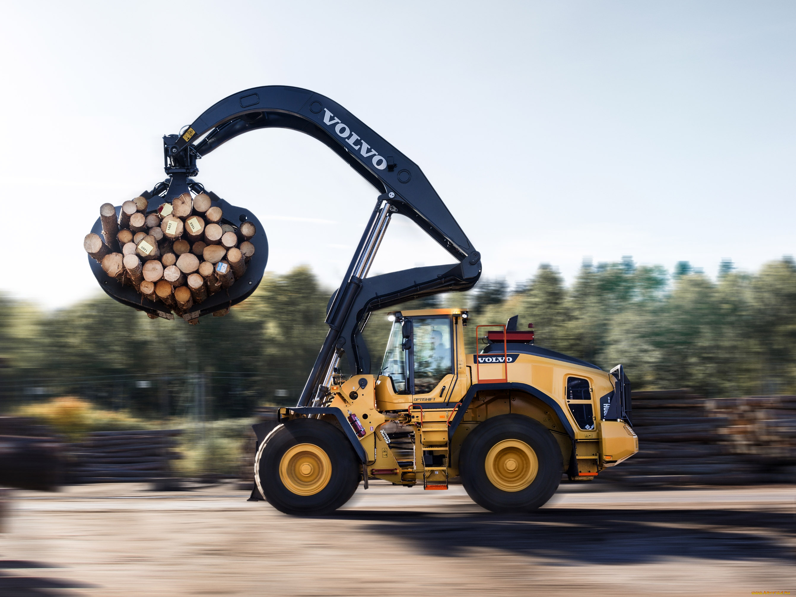 техника, фронтальные, погрузчики, volvo