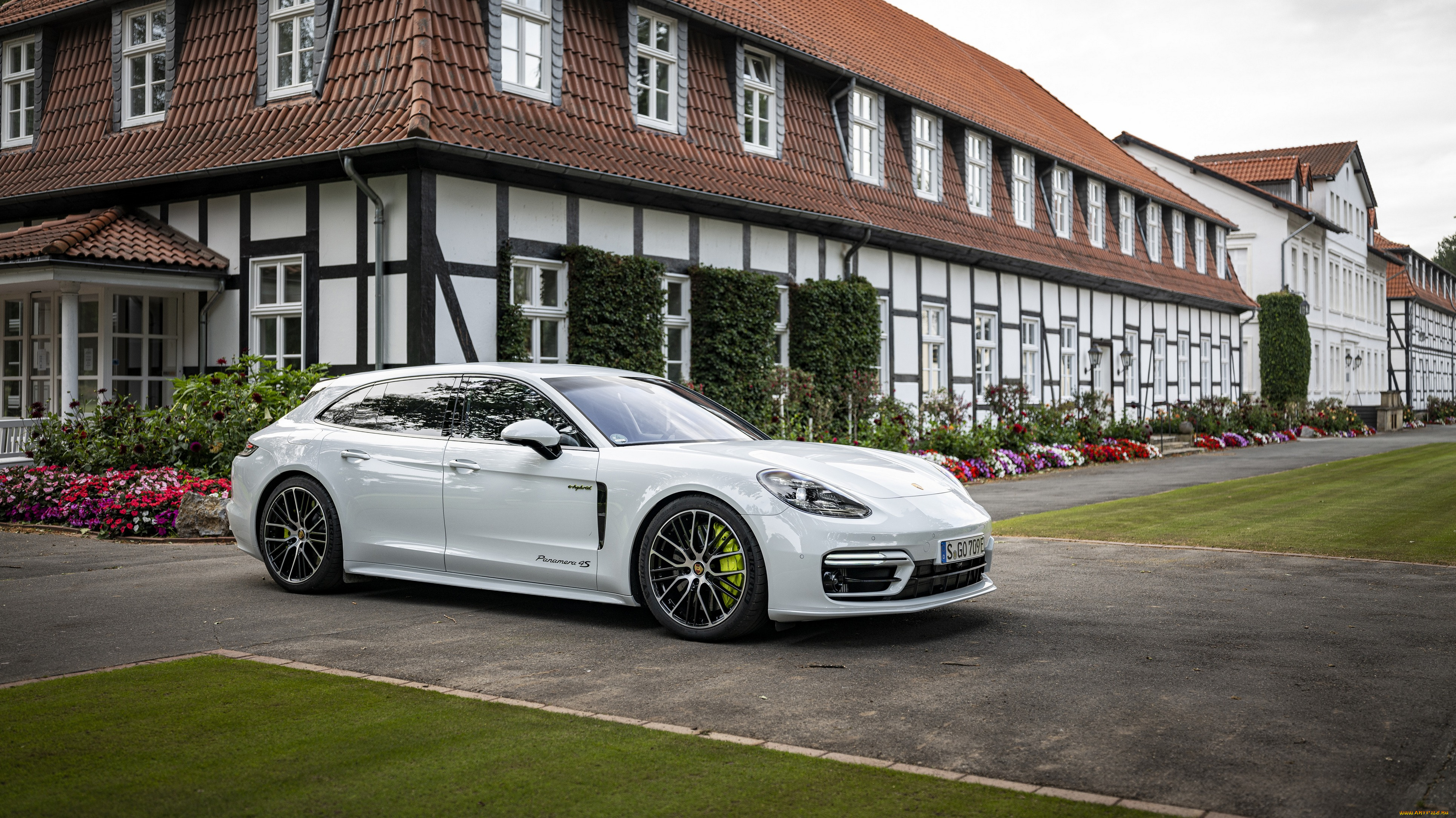автомобили, porsche, белый, panamera, 4s, e-hybrid, sport, turismo, sportdesign, package, 2020, тюнинг, гибрид, порше